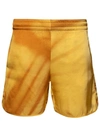 Blue Sky Inn Shadow Print Shorts In Gold