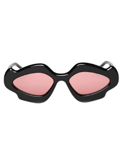 Loewe Flame Acetate Oval Sunglasses In Pink