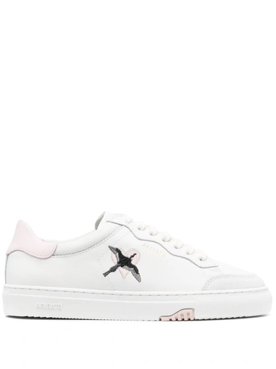 Axel Arigato Clean 90 Embroidered Leather Sneakers In White