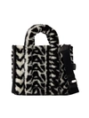 MARC JACOBS THE MEDIUM TOTE - SYNTHETIC - BLACK/IVORY
