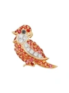 MIO HARUTAKA ORANGE SAPPHIRE LITTLE BIRD SINGLE RIGHT EARRING