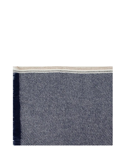 Brunello Cucinelli Blue Cashmere Scarf