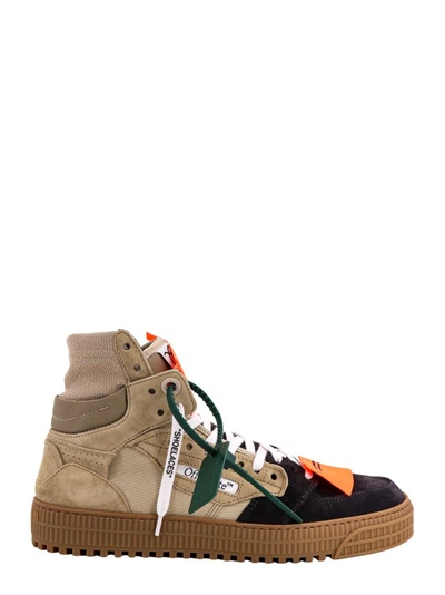 OFF-WHITE HIGH-TOP SNEAKERS WITH ZIP-TIE TAG