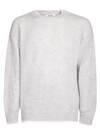 Msgm Logo Embroidery Sweater In Grey