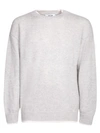 Msgm Logo Wool & Cashmere Knit Sweater In Grey