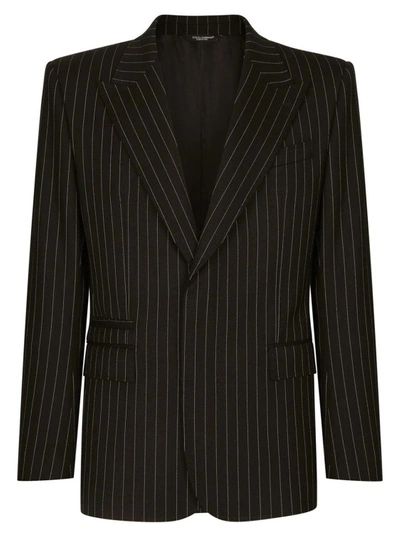 Dolce & Gabbana Single Breasted Jacket In Black