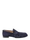 TOD'S BLUE SUEDE LOAFER