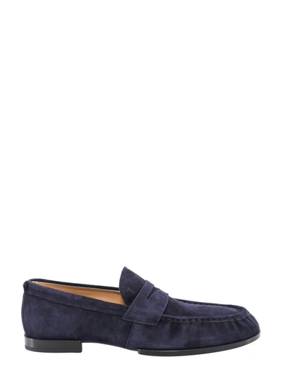 Tod's Blue Suede Loafer