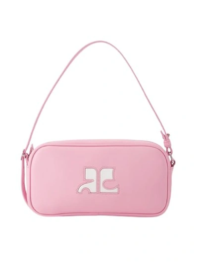 Courrèges Baguette Hobo Bag - Leather - Candy Pink