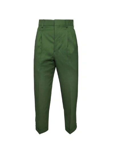 Ami Alexandre Mattiussi Carrot Fit Trousers In Green