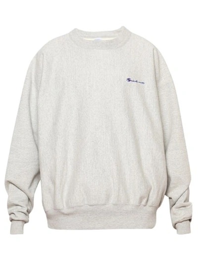 Saint Michael Logo Sweatshirt In Grey
