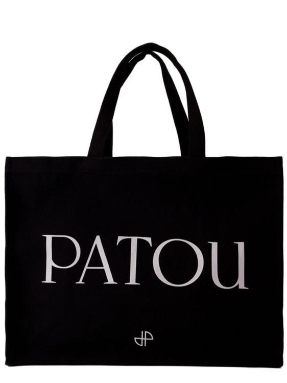 Patou Le Biscuit satin tote bag - Pink