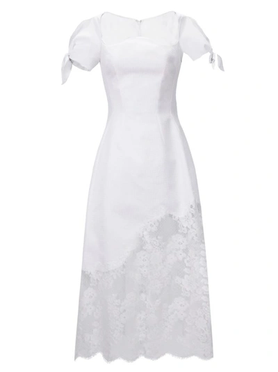 Gemy Maalouf Flared Midi Dress - Midi Dresses In White