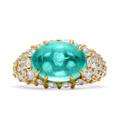 Mark Henry Jewelry Relic Paraiba And Diamond Ring In Not Applicable