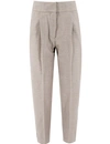 LE TRICOT PERUGIA BEIGE SARTORIAL WOOL TROUSERS
