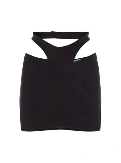 Mugler Mini Skirt In Black