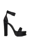 Alexander Mcqueen Spiked-sole High-heel Sandals In Black