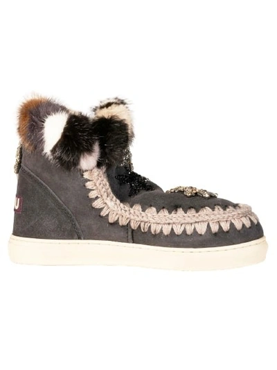 Mou Boot Model Eski Boots Star With Fur In Grey