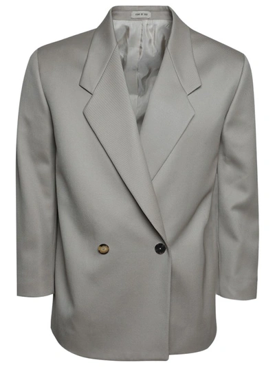 Fear Of God Eternal Twill Wool Suit Jacket In Grey