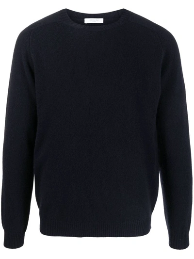 Boglioli Blue Wool Knit Jumper