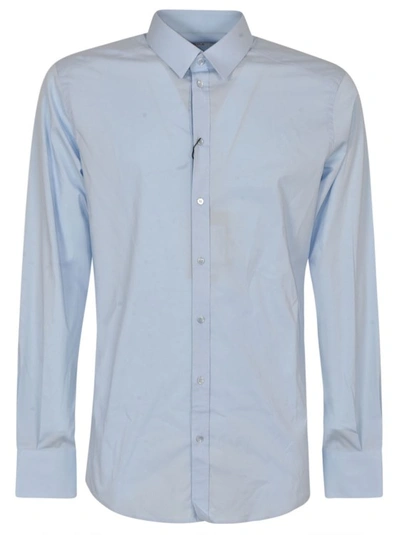Dolce & Gabbana Long-sleeved Shirt In Blue