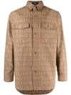 VERSACE BUTTONS-UP BROWN JACKET