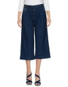 MICHAEL MICHAEL KORS MICHAEL MICHAEL KORS WOMAN DENIM CROPPED BLUE SIZE 2 COTTON, ELASTANE,42608175GA 4