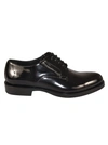 DOLCE & GABBANA LACE-UP PATENT-FINISH DERBY SHOES