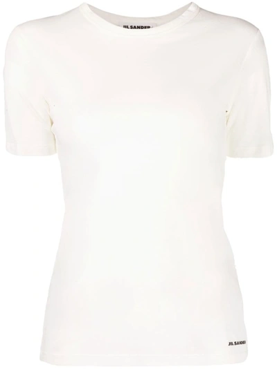 JIL SANDER WHITE COTTON T-SHIRT