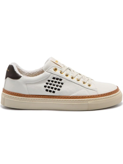 Be Positive Anniversary Leather Sneakers In White