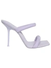 Alexander Wang Women's Julie Tubular Webbing High Heel Sandals In Purple