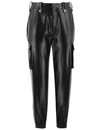 ERMANNO SCERVINO BLACK CARGO TROUSERS