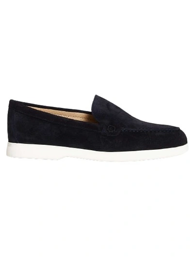 Doucal's Blue Suede Leather Slip On