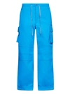 Jacquemus Giardino Cotton Cargo Pants In Blue