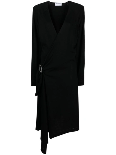 Attico Black Wool Dress