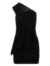 Rick Owens Edfu One-shoulder Minidress In Black