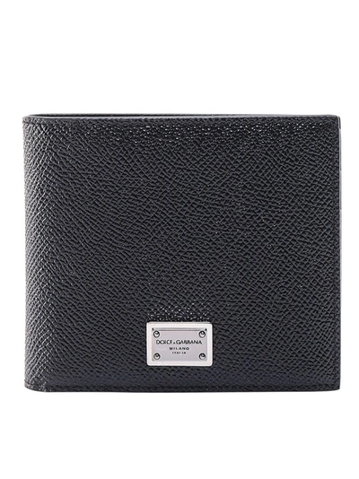 Dolce & Gabbana Leather Wallet In Black