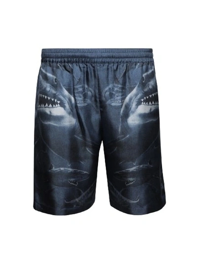 Burberry Casual Shorts In Blue
