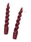 Ririku Wave Candle In Burgundy