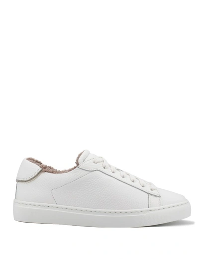 Fabiana Filippi Leather Sneakers In White