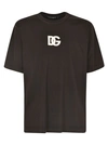 Dolce & Gabbana Logo-print Short-sleeve T-shirt In Black