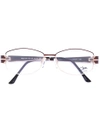 CAZAL ENAMELLED OVAL FRAME GLASSES,121012071008