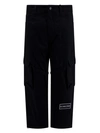 44 LABEL GROUP COTTON CARGO TROUSER WITH LOGO PATCH