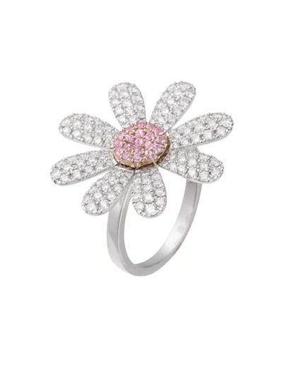 Mio Harutaka Margaret Diamond And Pink Sapphire Ring In Not Applicable