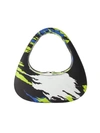 Coperni Baguette Swipe Leather Bag In Multicolor