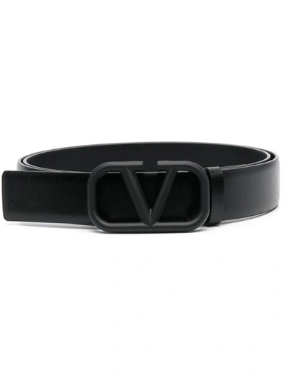 Ceinture Homme Valentino En Cuir Noir - Taille 95 | Neuf Avec étiquettes | Modèle élégant Et Sobre