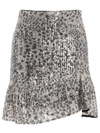 Liu •jo Sequins Skirt In Silver