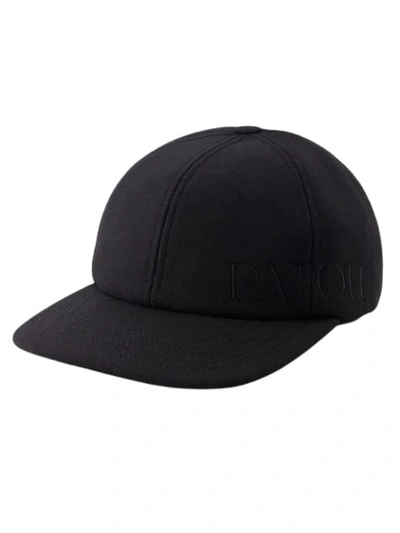 PATOU UNISEX CAP - WOOL - BLACK