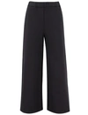 Fabiana Filippi Spoleto Trousers In Bi-stretch Fresco Wool In Black