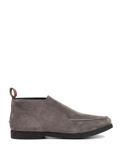 KITON DARK GREY MOCCASIN